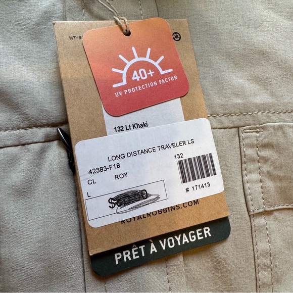 Royal Robbins Long Distance Traveler Shirt - NWT - Picture 3 of 4